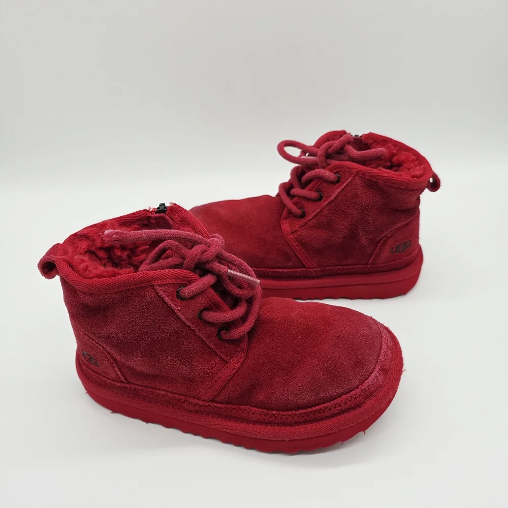 UGG Kids Neumel II Suede Water-Resistant Booties Toddler Size 12